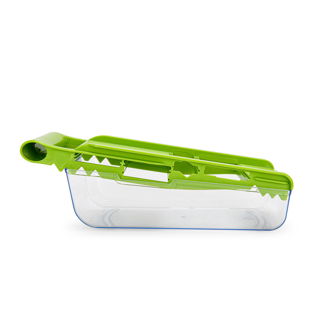 Adjustable Mandoline Slicer With Container 32x14x9cm And 5 Blades (Abs+Stainless Steel)