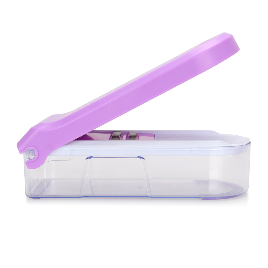 Vegetable Cutter Grater with 6 Blades (Purple)